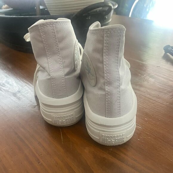 Converse Chuck Taylor All Star High Top Sneakers – White – Size 8.5 - Picture 4 of 6